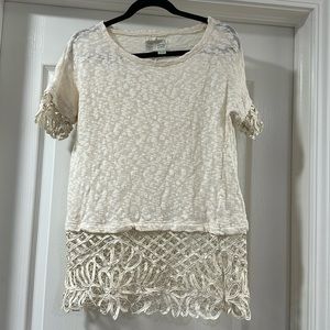 Anthropologie Saturday Sunday Lace Top
